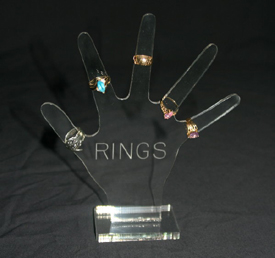 Acrylic Hand Ring Holder
