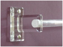 Acrylic Towel Holder. Round Bar.